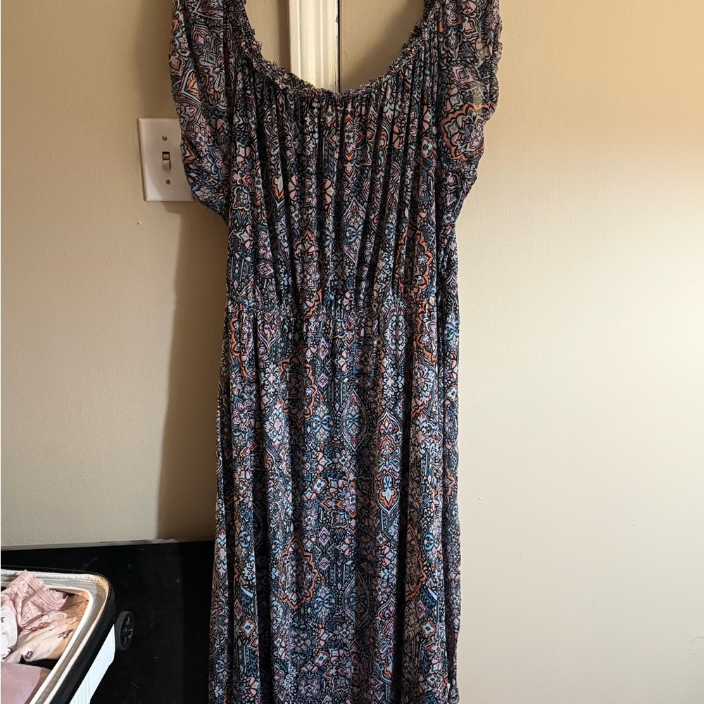 Elegant Multicolor Maxi Dress